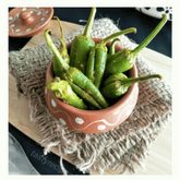 Deep Green  Chilli Pickle